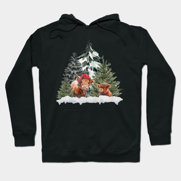 Merry Moo-mas Hoodie by FashionPulse